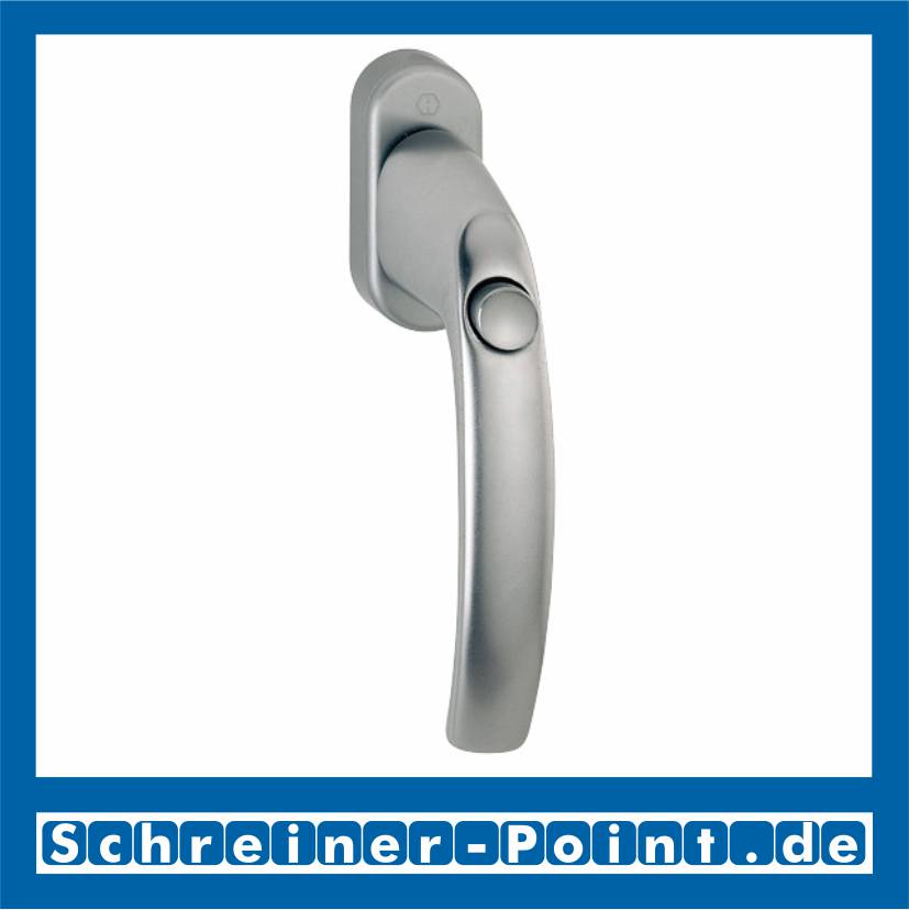 Hoppe Atlanta Aluminium Fenstergriff Druckknopf F9 Stahlfarben 0530SV/U26, 2258072, 2258110, 2258152, 2936486